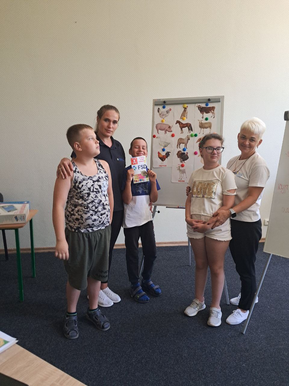 Діти з інвалідністю на заняттях у Карітас Харків