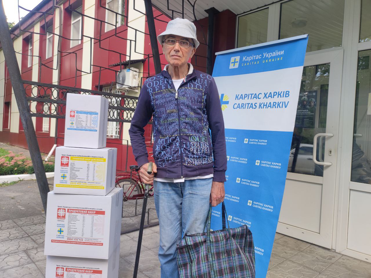 Бенефіціар Карітасу, який отримав допомогу